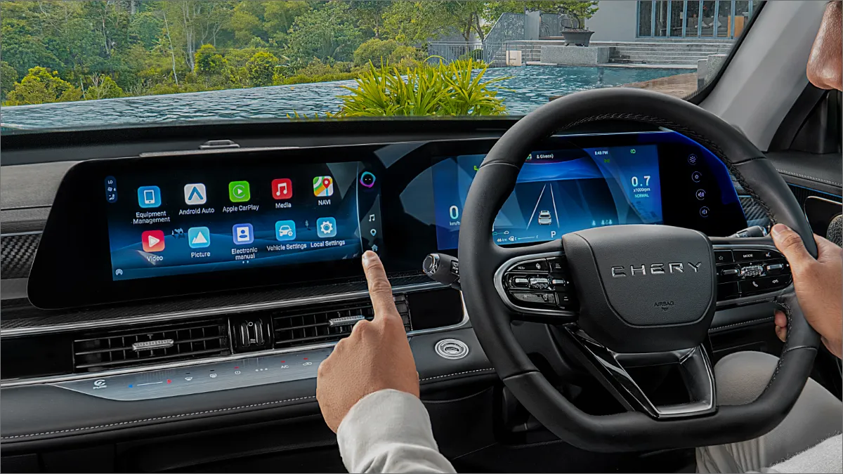 dual zone automatic a/c touch panel